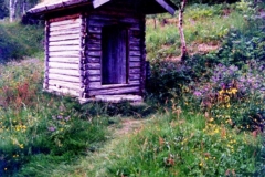Two seater dunny in Svartisdal