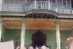 Unusual old building in Harar Ethiopia where the poet Rimbaud was reputed to have stayed