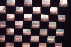 Cuboid fretwork in stone