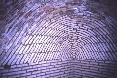 Interior of dome stonework near Chimkent Central Asia