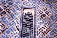 Window detail Bokhara Central Asia