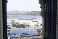 Lake Palace Udaipur seen from City Palace window