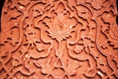 Fine stonework on red sandstone