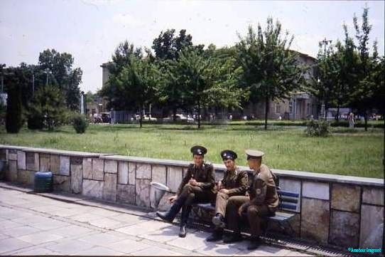 Soviet soldiers on a break