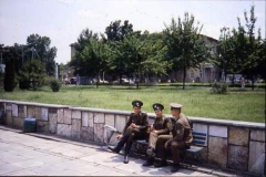 Soviet soldiers on a break