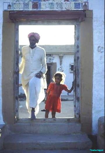 Family house doorway, Rajasthan