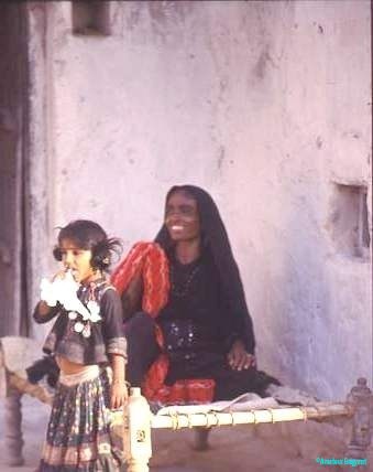 Rabari grandmother and child