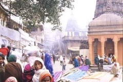 Busy street scene, India