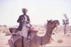 Boss camel man, Jaisalmer I now have the embroidered camelskin satchel in my house