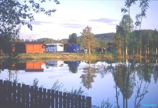 Scenic campsite, Sorsele, Sweden