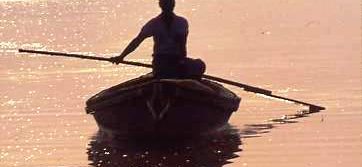 Ganges fisherman homeward bound